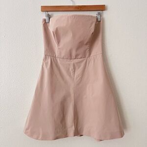 Vintage Red Valentino Women’s 42 US Small Pink Lined Bodice Mini Dress Strapless